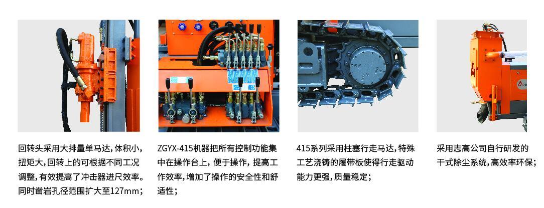 志高ZGYX-416露天分体式潜孔钻机标配集尘器款