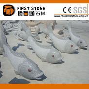 花岗岩鱼儿雕像流水石GAF314