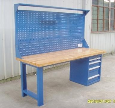 复合板高分子钳工台 榉木桌面钳工台 A3钢板钳工台