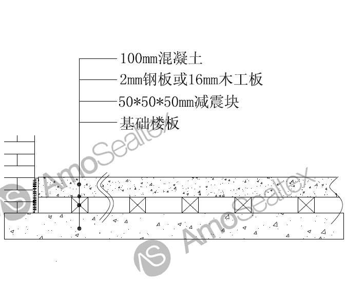 软木橡胶隔音减振垫VC-PAD-5015