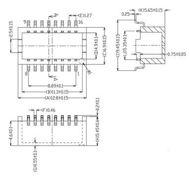 HX1188NL HR601680工业级网络变压器 百兆单口POE网络滤波器
