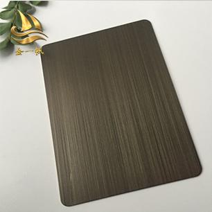 304不锈钢青古铜拉丝板 不锈钢纳米仿古铜拉丝 不锈钢拉丝板