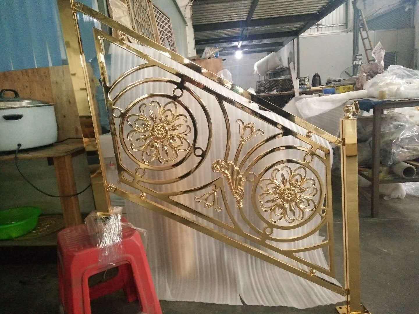 铜铝雕刻楼梯护栏03