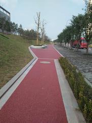 重庆海绵城市建设彩色透水混凝土道路铺装