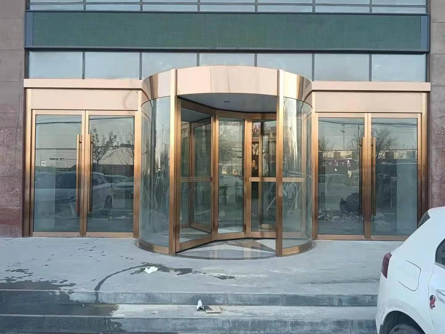 ​西安三翼旋转门生产厂家 酒店旋转门加工安装