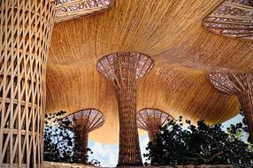 創意網紅竹結構景觀|竹鋼建筑|竹木結構建筑|