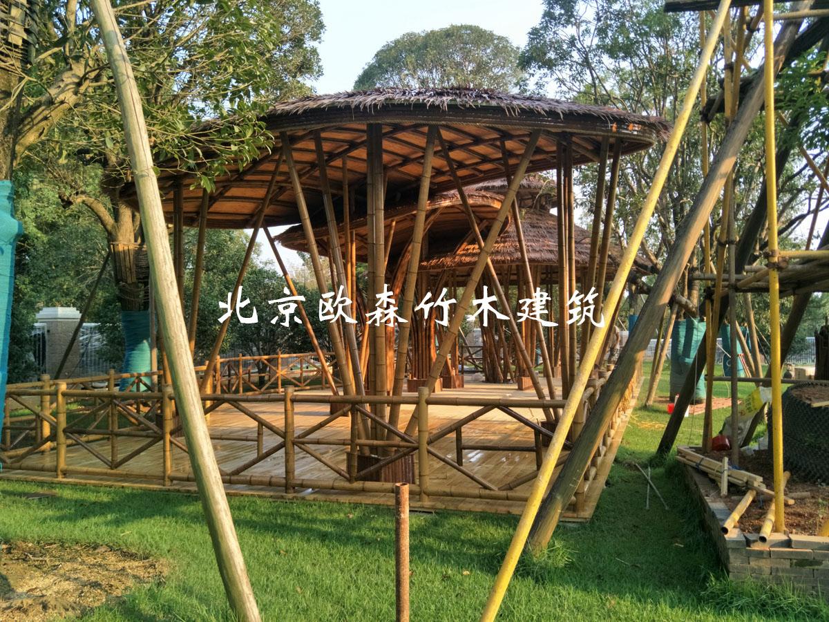 创意网红竹结构景观|竹钢建筑|竹木结构建筑|