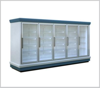 拉门柜—采用非对称涡流冷风幕，柜内全方位冷风输送，温度更均匀；