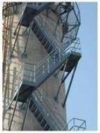 40米烟囱平台爬梯防腐