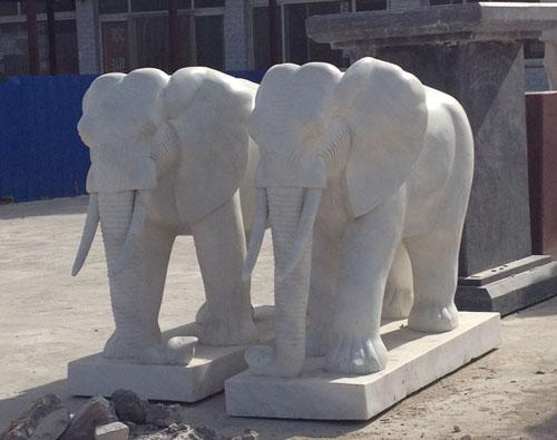 石雕大象加工