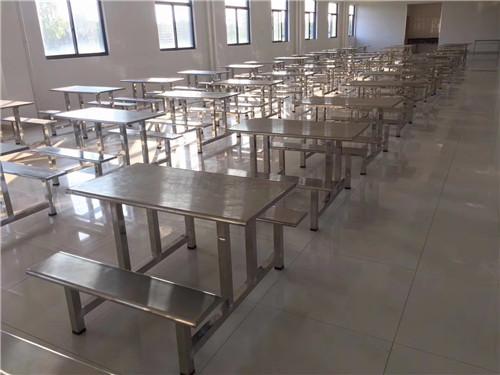 不锈钢餐桌椅，广东鸿美佳厂家定制不锈钢餐桌椅
