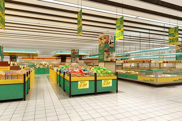 重庆万州超市装修|大型超市装潢设计|综合超市装修布局