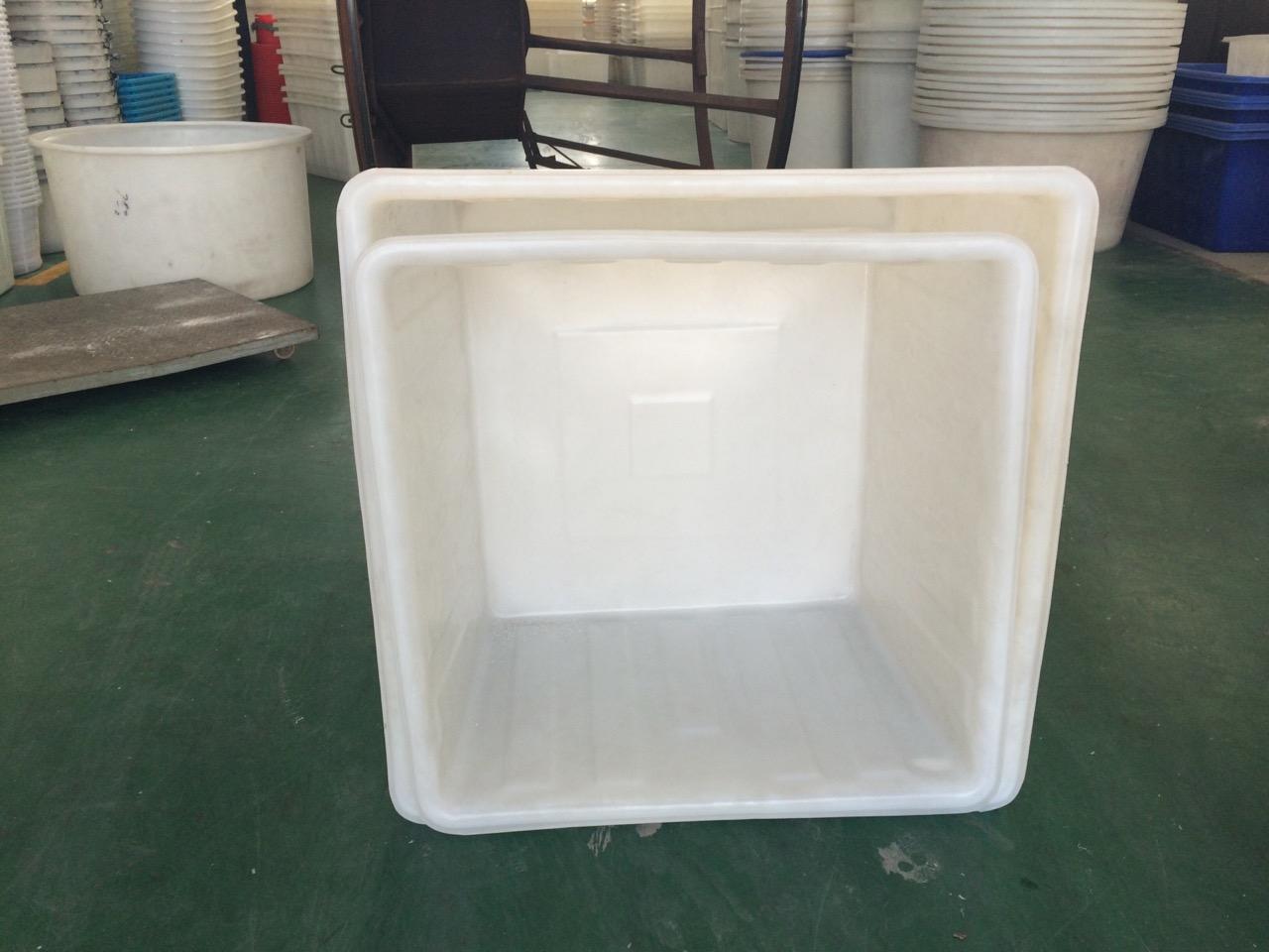 厂家直销500L塑胶方箱大型印染周转推布车桶过滤水箱推布落布车