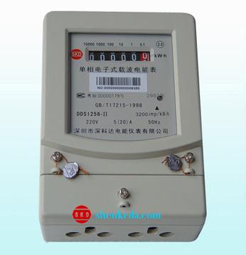 供应DDSI256单相电子式载波电能表 