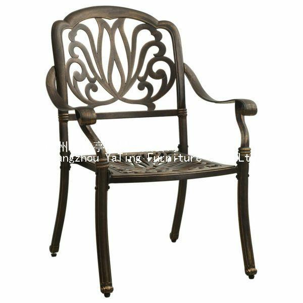 雅亭家具供应YT-8902铸铝花园桌椅金属休闲桌椅组合