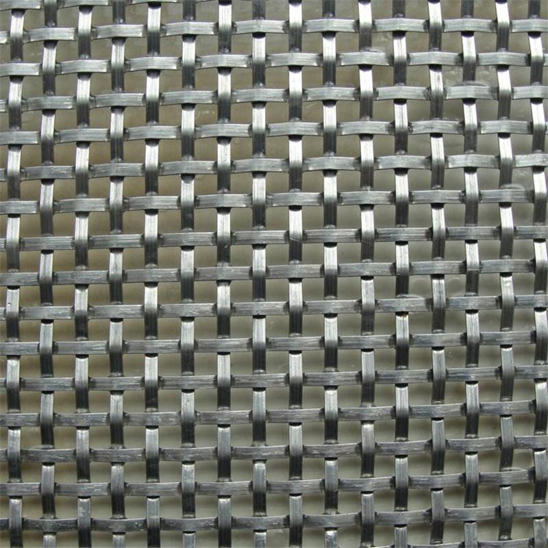 双扁丝编织网回字形不锈钢编织网方孔金属装饰网