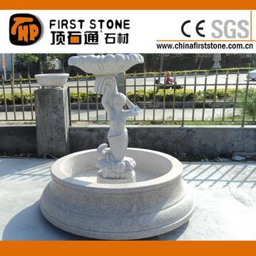 花岗岩美人鱼雕像喷泉GAF316