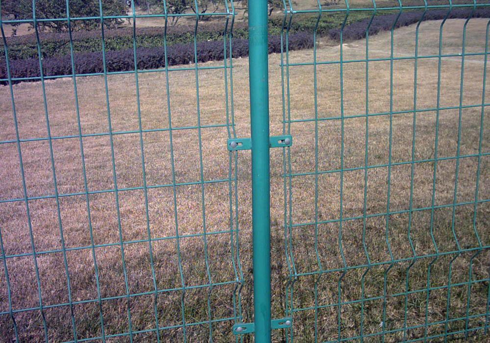供应电站外围围栏网3.5双边丝弯头护栏网龙泰百川栅栏厂钢丝围栏网厂家