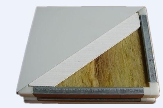 A级防火岩棉隔热保温机制手工彩钢板