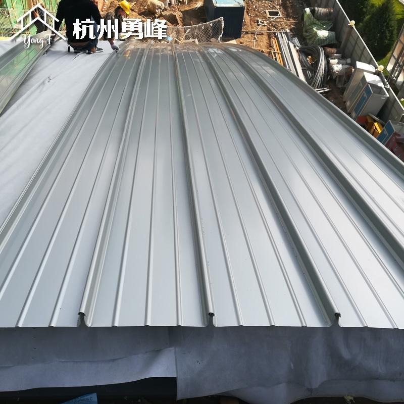 氟碳漆铝镁锰屋面板 厂房屋面改造 65-330直立锁边铝合金板屋面