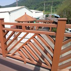 广州木塑围栏工程施工 户外塑木围栏工程
