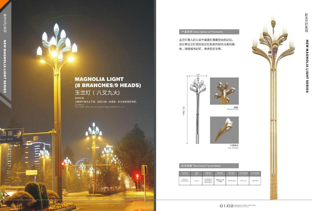 LED中华灯 户外道路照明6米8米12米广场景观灯中华灯