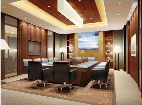 时尚创新的郑州董事长中式办公室装修空间设计