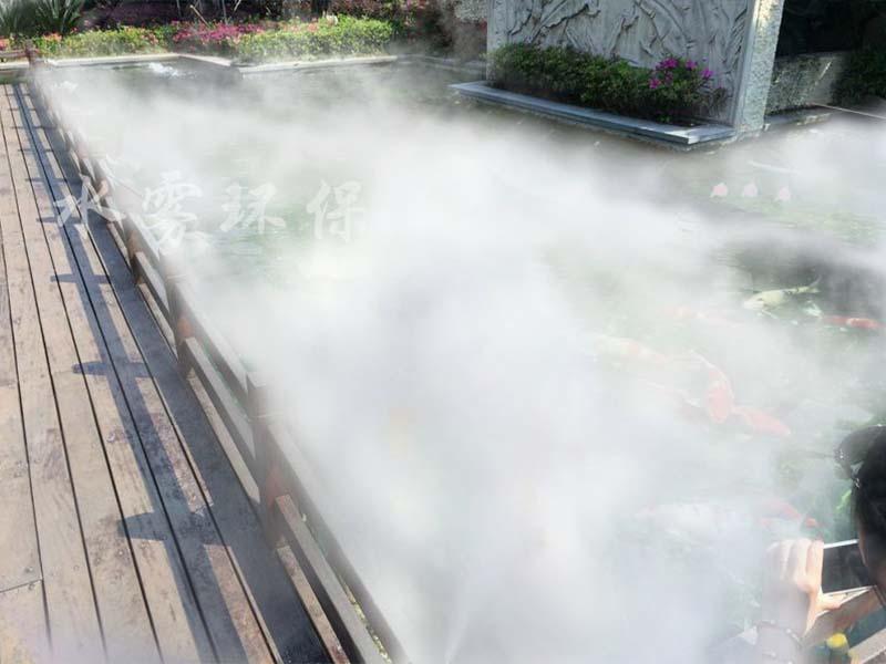 高压喷雾除尘装置，水造雾除尘设备