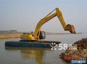 内蒙古包头市出租改装水路两栖挖掘机