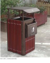 钢木清洁箱/钢木垃圾箱/钢木分类垃圾桶SQ7-009