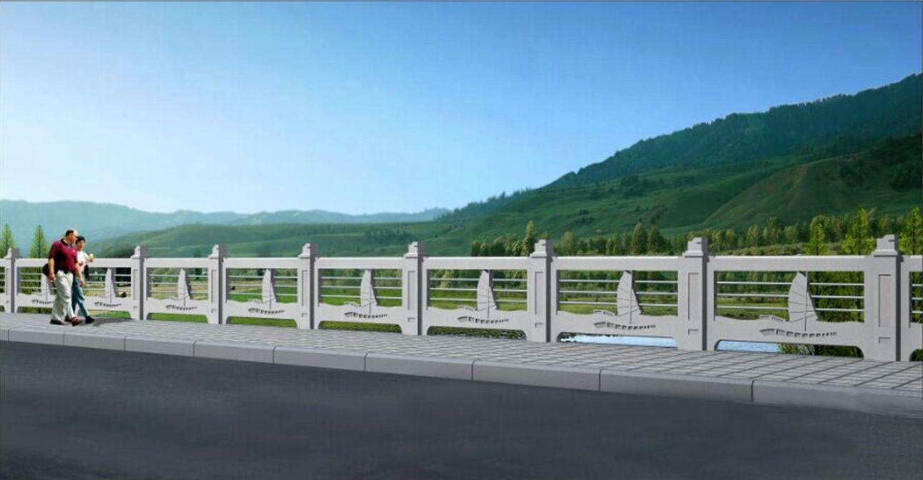 实力厂家供货可定制仿木护栏仿石栏杆铸造石混凝土水泥护栏杆桥梁栏杆