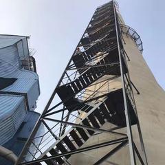 天津烟囱安装旋转梯|烟囱折梯安装|烟囱安装检测平台