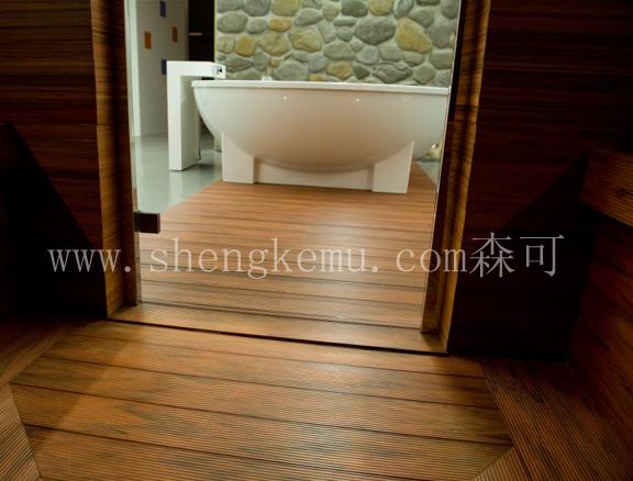 惠州森可嘉塑木建材厂家直销10020实心地板系列防腐防老化