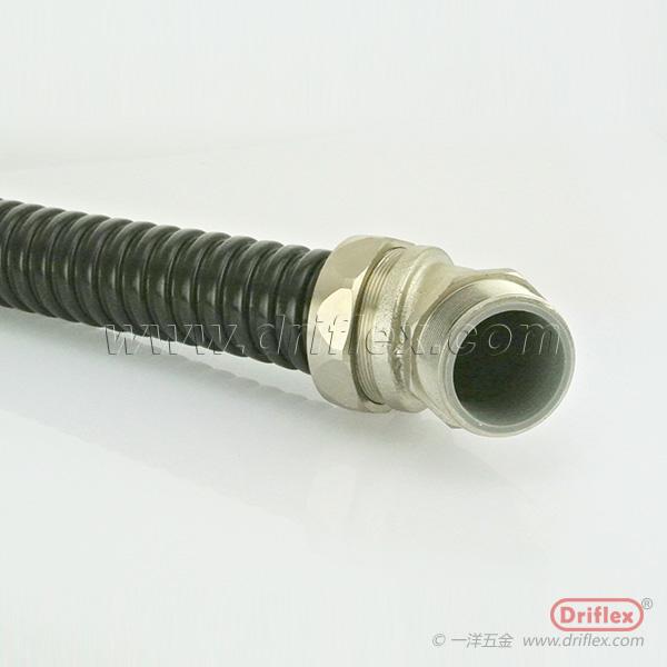 Driflex304不锈钢45度接头配套PVC防水密封金属软管