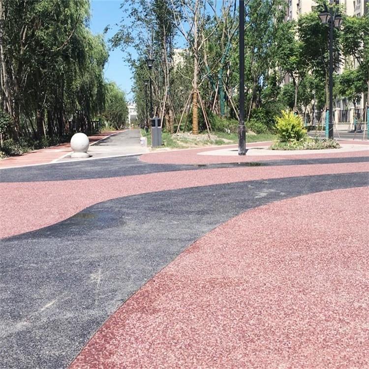 湖南砾石聚合物项目施工设计彩色砾石路面包工包料