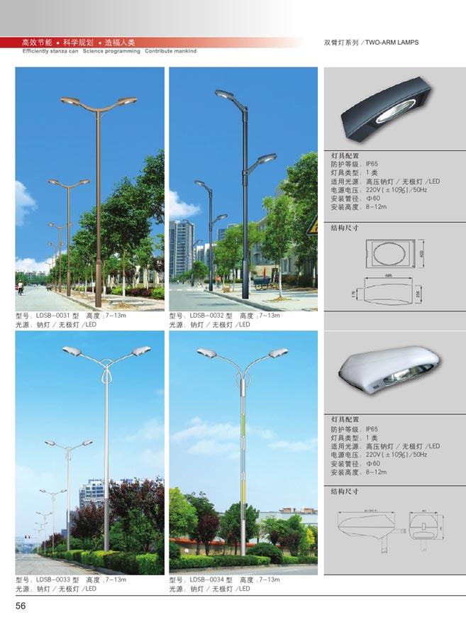 <6米双臂路灯批发>厂家专业生产6米20W双臂LED路灯