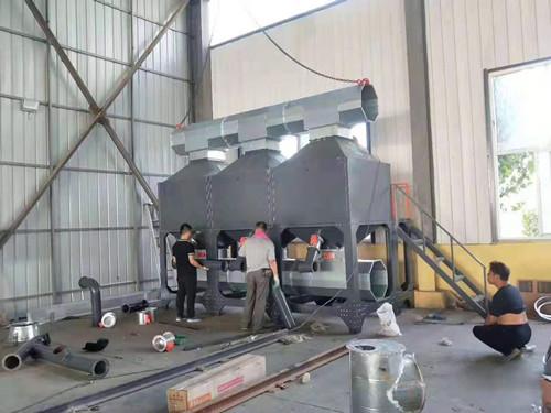 河北天津市喷漆车间废气处理设备蓄热催化燃烧设备净化过程  
