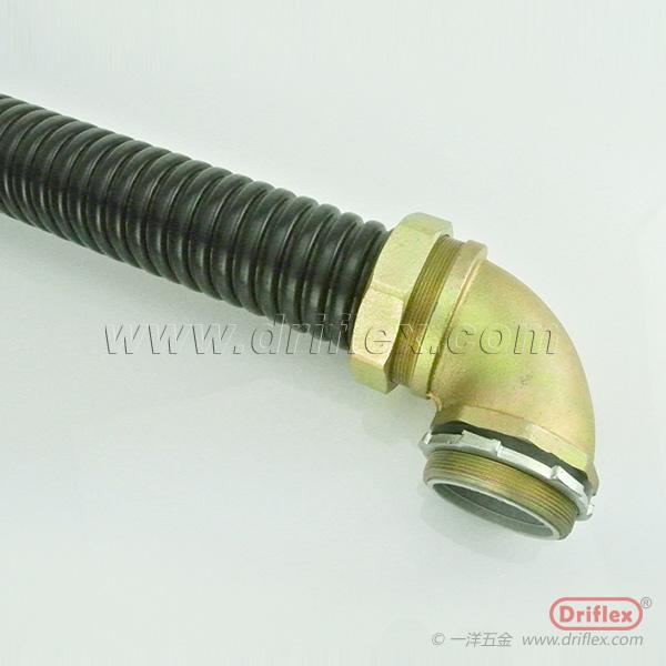 Driflex铁镀锌金属软管接头配套PVC金属软管