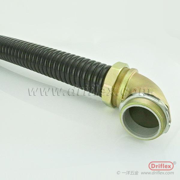 Driflex铁镀锌金属软管接头配套PVC金属软管