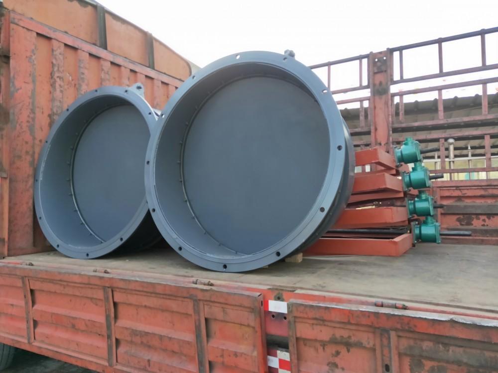  海河货源厂家DN400复合HDPE拍门 dn400雨水玻璃钢拍门