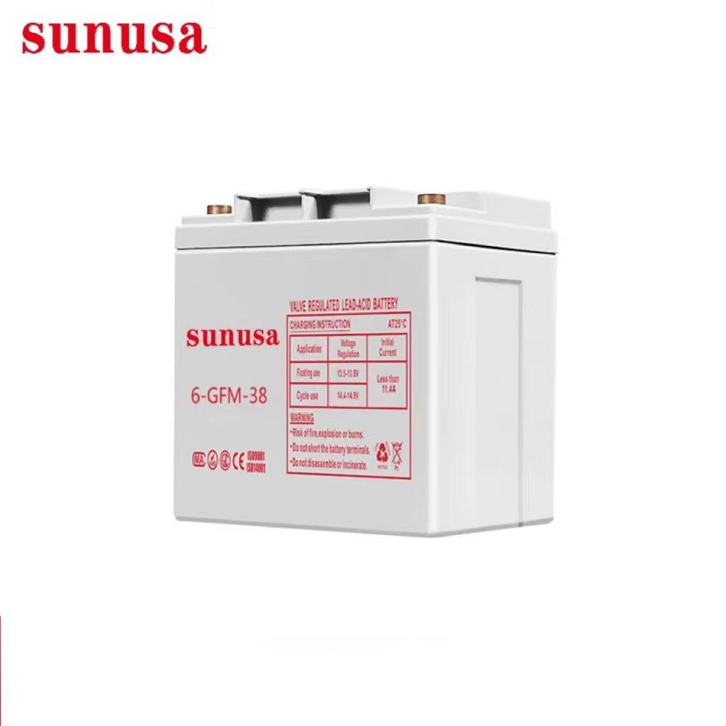 SUNUSA铅酸免维护蓄电池38AH