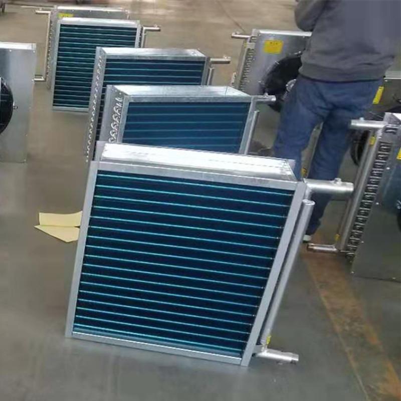加工铜管铝翅片空调表冷器 4排管铜管表冷器