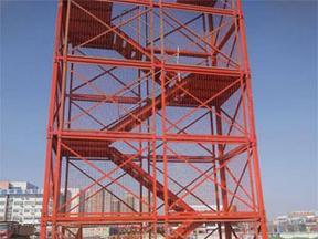 桥梁施工安全梯笼 建筑爬梯 箱式安全梯笼 汇鑫制造