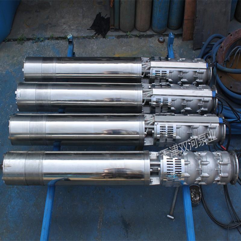 双河泵业 不锈钢316潜水泵  250QJ100-325/13 不锈钢深井多级潜水泵