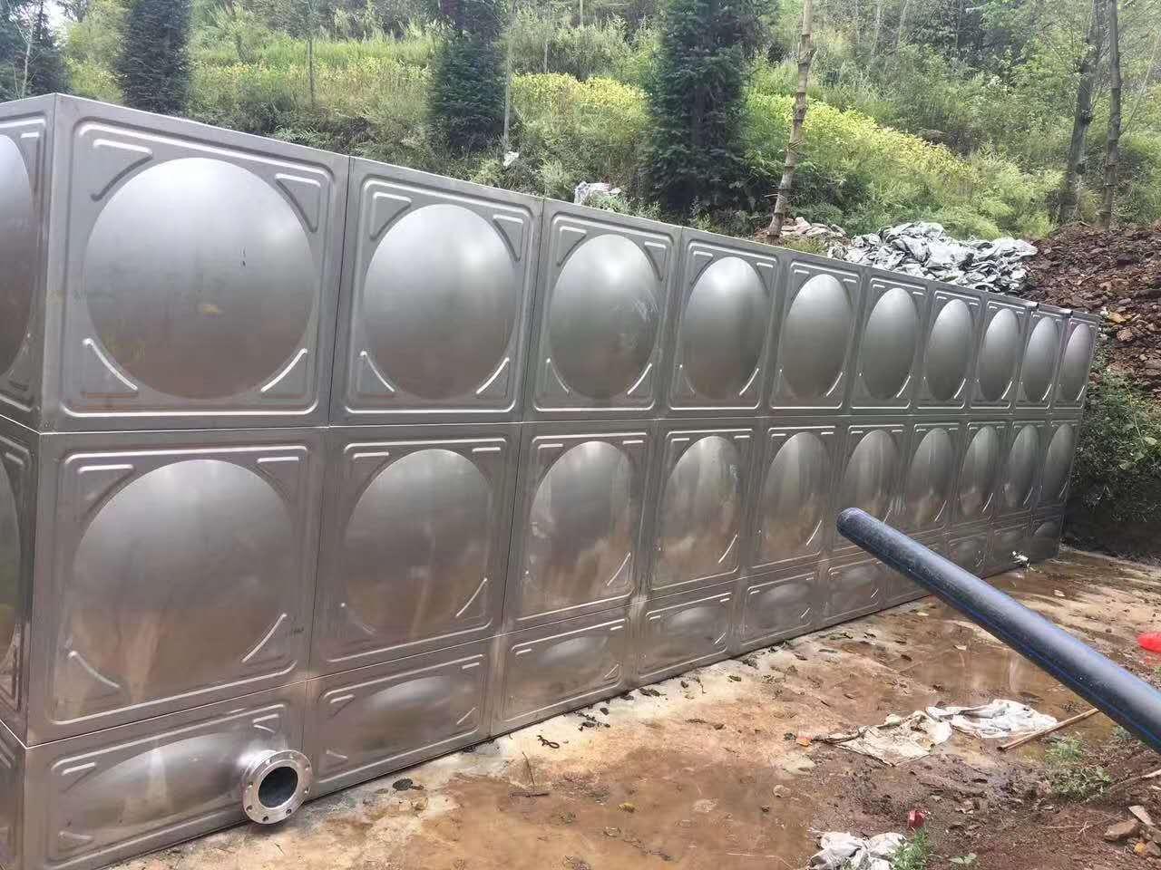 肇庆全焊接式拼装水箱大型环保不锈钢蓄水池不锈钢水箱