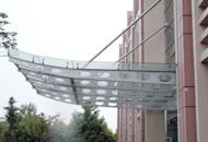 广州钢架点式玻璃雨蓬