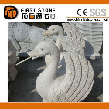 花岗岩天鹅雕刻流水石GAF323