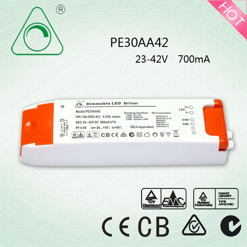 PE30AA 0-10V 20-30W 调光电源