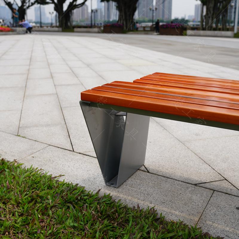 广场用的不锈钢休闲坐凳,金属户外长椅