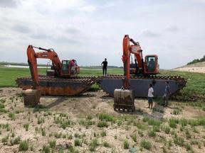 租赁湿地清淤挖掘机陕西安康周边